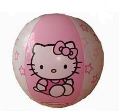 供应迷你Hello Kitty 印刷PVC充气沙滩球 沙滩水上球 儿童玩具球 各种款式气球 海滩球