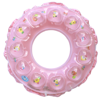 供应70cm 小孩游泳圈 水晶游泳圈 粉色游泳圈